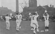 Manchester Men's Morris team at Hyde, 1930