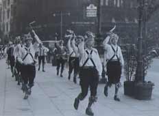 Manchester Morris in Albert Square, Manchester, 1955